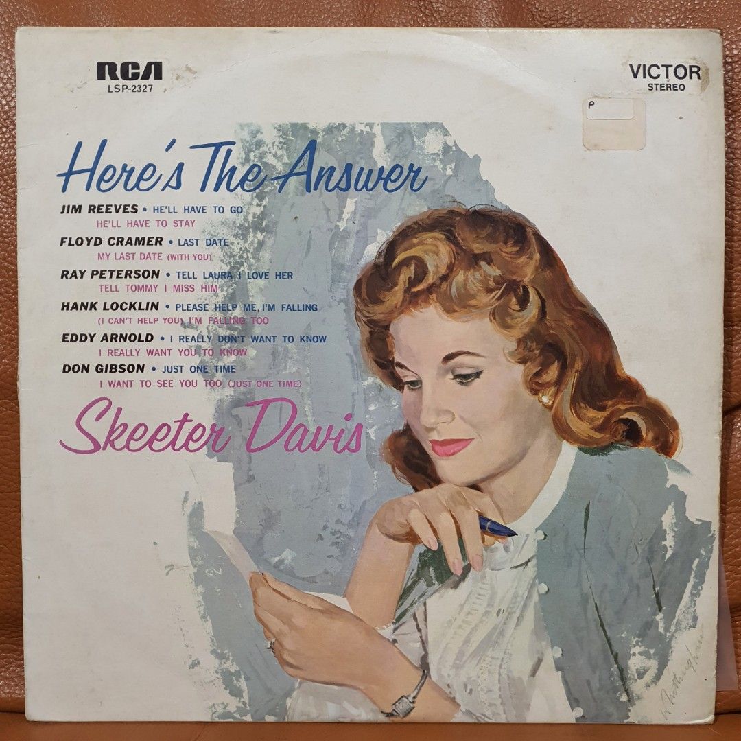 SKEETER DAVIS - HERE'S THE ANSWER Vinyl Record LP, Hobbies & Toys ...