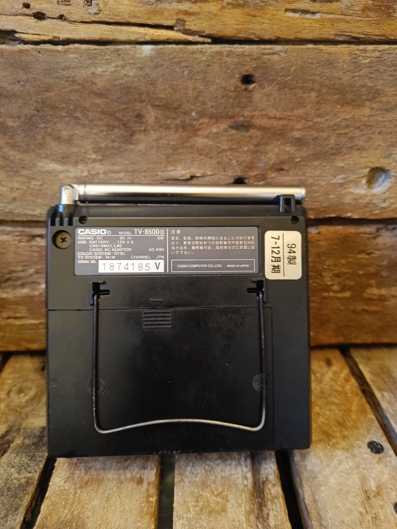 💯 Vintage CASIO TV-8500 (Category: TV) located in General Mariano Alvarez. Submitted by randzwurkz85264 (Listing ID 1358557593, Image 3). Description: Working. Smooth. 6pcs. double A batteries.