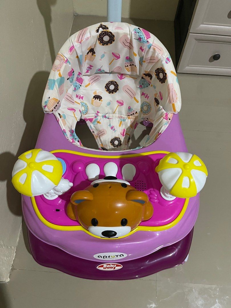 Baby Walker with Sounds (Category: Infant Playtime) located in Gapan. Submitted by heartofaservant (Listing ID 1358626007, Image 3). Description: Almost new Apruva Baby Walker. Used it only for days and almost new. It has lights and sounds. Bought it at SM Mall. Reason for selling: Our baby went back to the US.