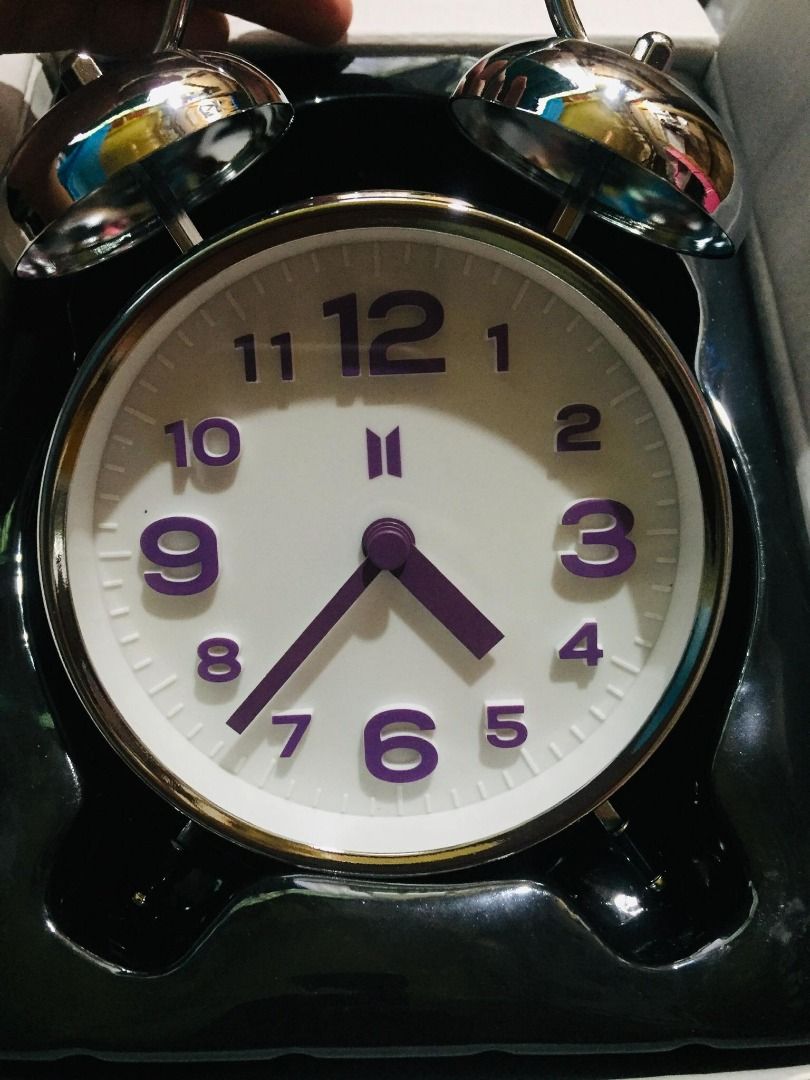 BTS Merch box 9 - Alarm Clock only + manual + box (Category: Clocks) located in Cotabato. Submitted by hyyhhaven816842 (Listing ID 1358475028, Image 1). Description: Onhand Alarm clock + box only Mint condition Never been used Functional.