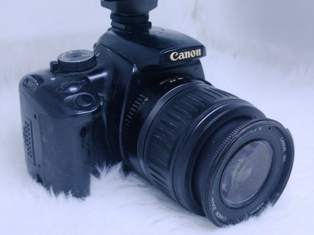canon eos 400d with 35-80mm lens external flash (Category: Cameras) located in Manila. Submitted by ultimogizmos (Listing ID 1358566876, Image 3). Description: canon eos 400d with 35-80mm lens external flash execellent working condition issues : defective built in flash but with external flash complete w battery memory charger sample and actual pics posted no add request will be granted due to too may bogus buyer.