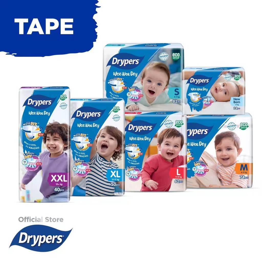 Drypers Wee Wee Dry and Drypers Drypantz, Babies & Kids, Bathing ...