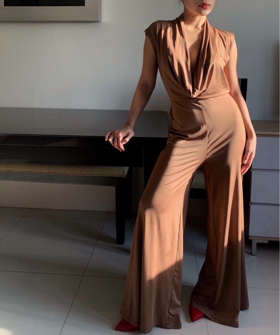 FOR RENT | Drape neck jumpsuit | Two-way Custom Drape Neck Jump Suit (Category: Jumpsuits) located in Quezon City. Submitted by mjc_wearhouse (Listing ID 1358543760, Image 1). Description: FOR RENT | Drape neck jumpsuit | Two-way Custom Drape Neck Jump Suit XS-Small: UK 6 / US 2 / EU 34 Stretchable (can reach up to petite medium) Evening | special occasion | wedding guest | date.