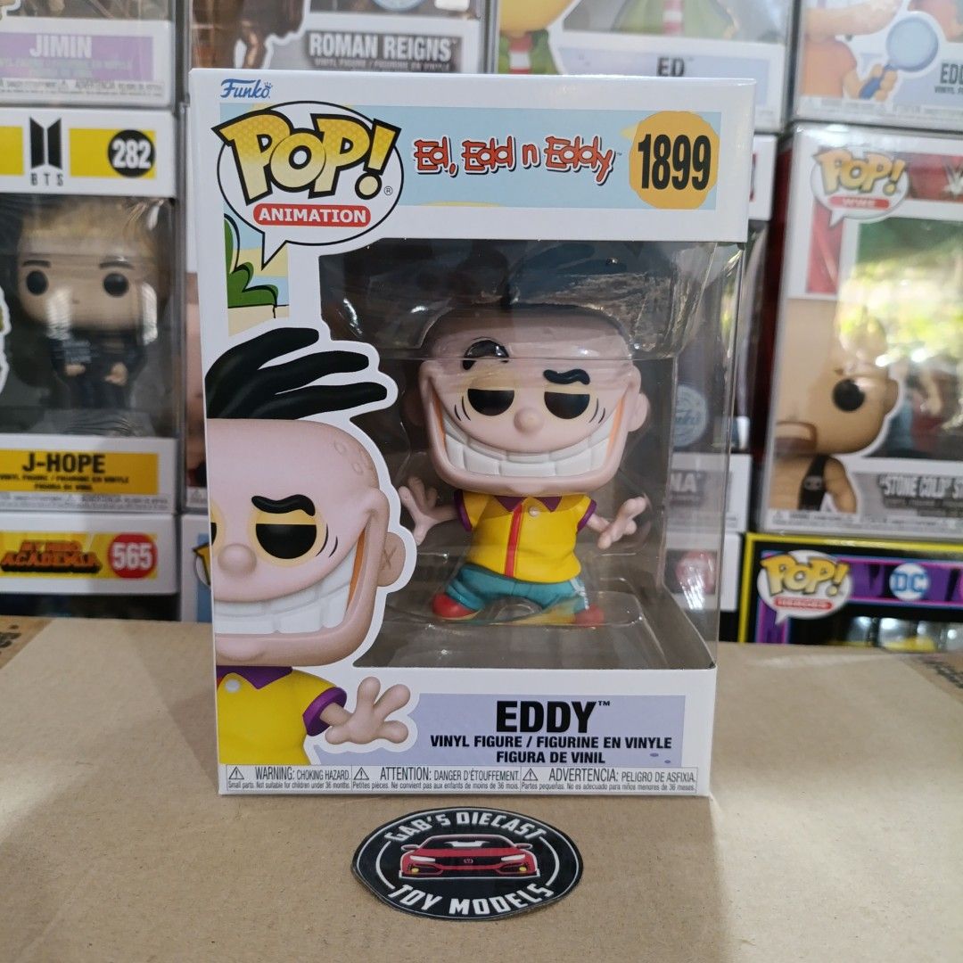 Funko POP! Ed Edd n Eddy Eddy 1899 (Category: Designer & Blind Box Toys) located in Silang. Submitted by ahronngabrielle (Listing ID 1358719015, Image 1). Description: Kindly read the details first 🫰 ✅ALL POPS HAVE NO PROTECTORS ✅LAST PRICE POSTED ✅Box condition is at least 8.5/10 unless stated otherwise ✅Please settle payment within 2 days ✅+50 for a new boss prot ✅+35 for a new 0.5m prot ✅+10 for a sorter box 📍Pick up available by sched @ All