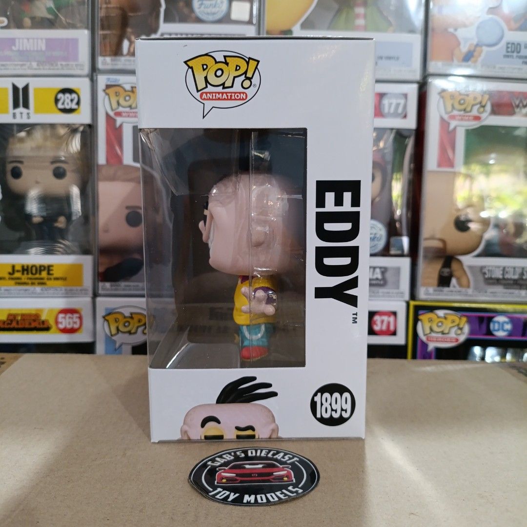 Funko POP! Ed Edd n Eddy Eddy 1899 (Category: Designer & Blind Box Toys) located in Silang. Submitted by ahronngabrielle (Listing ID 1358719015, Image 2). Description: Kindly read the details first 🫰 ✅ALL POPS HAVE NO PROTECTORS ✅LAST PRICE POSTED ✅Box condition is at least 8.5/10 unless stated otherwise ✅Please settle payment within 2 days ✅+50 for a new boss prot ✅+35 for a new 0.5m prot ✅+10 for a sorter box 📍Pick up available by sched @ All