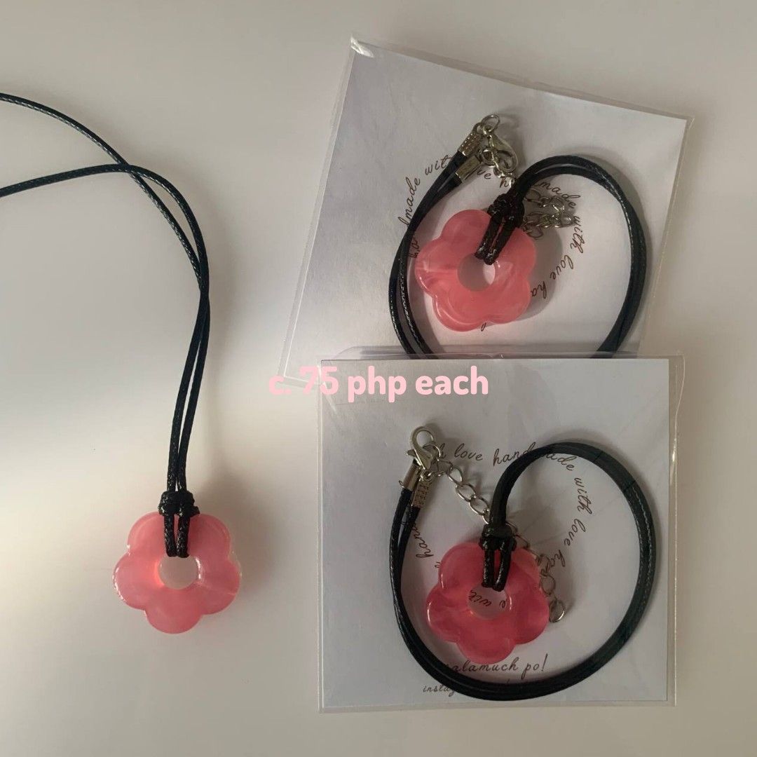 Handmade Necklace (Category: Necklaces) located in Tagbilaran City. Submitted by miangsstuff (Listing ID 1358622174, Image 3). Description: 💗 PLEASE READ DESCRIPTION 💗 Cutesy bracelets and necklaces, each handmade with love and care by Sienna. Brand New ✅ Handmade with Love ✅ Be sure to check out my official Instagram page: @cutesyenna Thank you!.