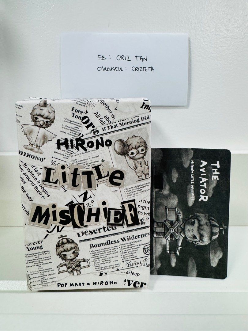 Hirono Little Mischief - The Aviator (Category: Designer & Blind Box Toys) located in Marilao. Submitted by crizteta (Listing ID 1358677308, Image 1). Description: The Aviator - Hirono Little Mischief Series Sealed foil, open bottom box With card 📍Marilao, Bulacan ✅ Lalamove, J&T or Meet up at SM Marilao ✅ Gcash / BPI.