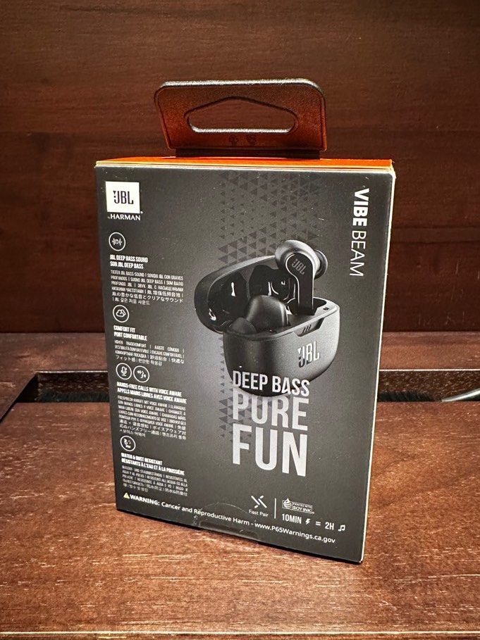 JBL Vibe Beam True Wireless Earbuds (Category: Earphones) located in Quezon City. Submitted by the_happycloset (Listing ID 1358694122, Image 2). Description: SRP 3,229 Brand New, Sealed. Original from USA Payment methods: GCASH BDO UnionBank Shipping fee is shouldered by the buyer. Delivery options: Grab, Lalamove, J&T .