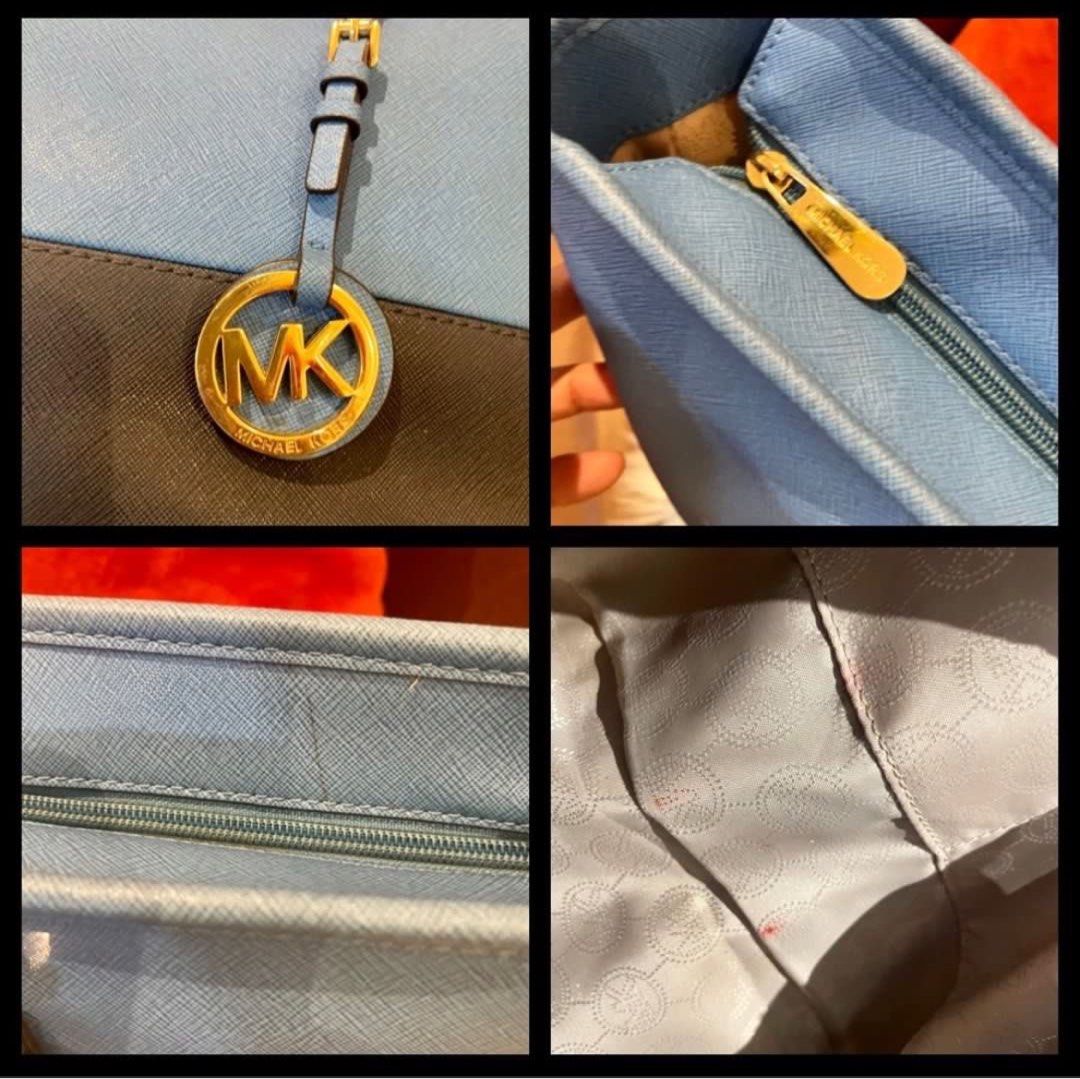 Michael Kors Jet Set Two Tone Saffiano Leather (Category: Luxury Bags & Wallets) located in Pasig City. Submitted by kat136vil (Listing ID 1358643707, Image 2). Description: Michael Kors Jet Set Two Tone Saffiano Leather Authentic (gifted) Used but not abused with minimal penmarks.