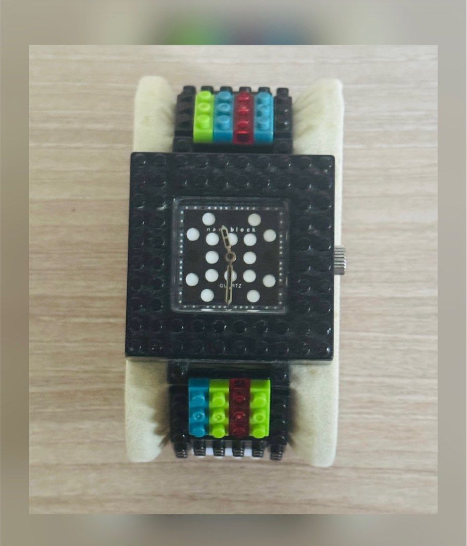 Nano Block Lego Sqaure Watch (Category: Lego & Building Sets) located in Davao. Submitted by talitha.kuom (Listing ID 1358566252, Image 3). Description: Nano Block Lego Sqaure Watch > In good condition. • It comes with a battery. > Price: ₱2,000.00 excluding delivery fee > RFS: Decluttering.