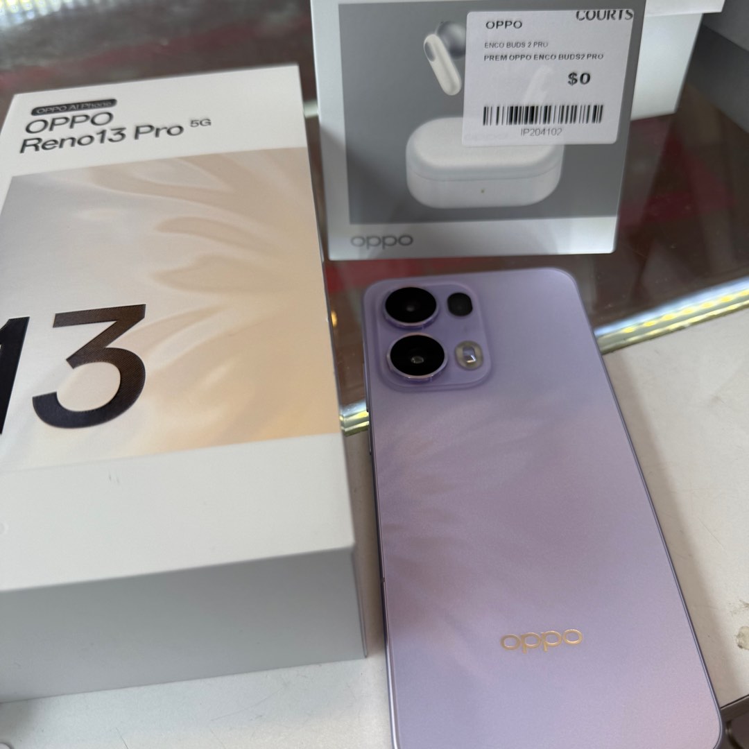OPPO Reno 13FS 5G 12+512GB, 6.67 Pouces, Plume Purple, Version Italienne, Neuf