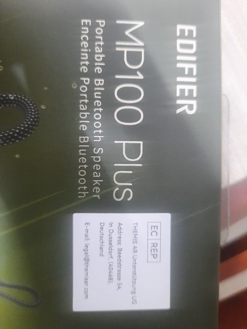 Portable Bluetooth Speaker (Category: Portable Audio Accessories) located in Manila. Submitted by analyn2222 (Listing ID 1358566692, Image 3). Description: Edifier Portable Bluetooth speaker available colors: blue green and gray.