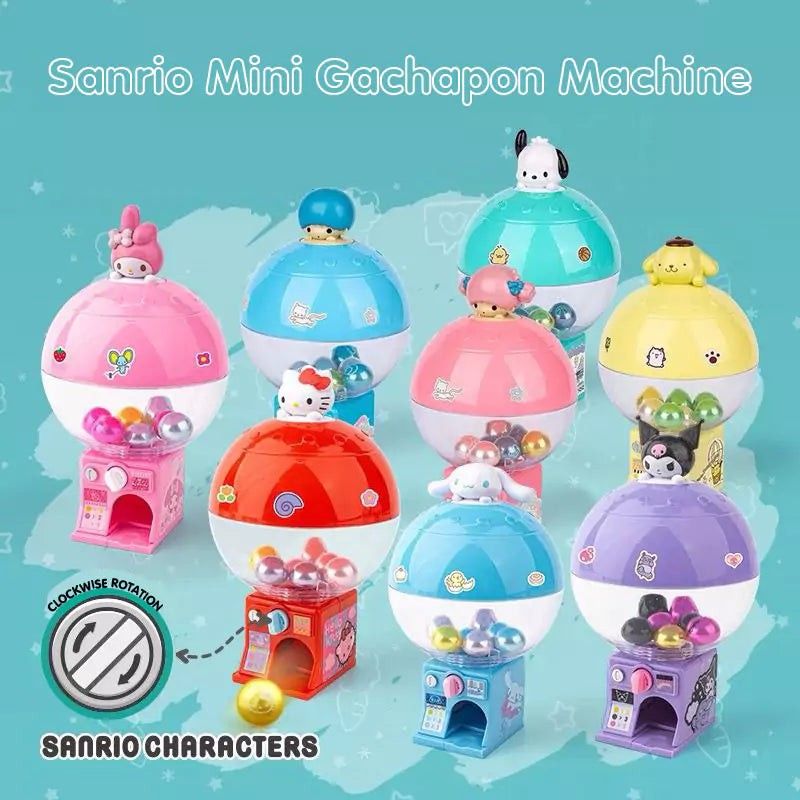 SANRIO MINI GASHAPON MACHINE - KUROMI, POMPOMURIN AND POCHACCO (Category: Toys & Collectibles) located in Singapore. Submitted by bewiththem0609 (Listing ID 1358594530, Image 1). Description: AUTHENTIC, brand new. Pom Pom Pu Rin and Pochacco are still sealed in foil. ($7 each) Kuromi foil have been opened to see. ($5) GET ALL $15!!!!.