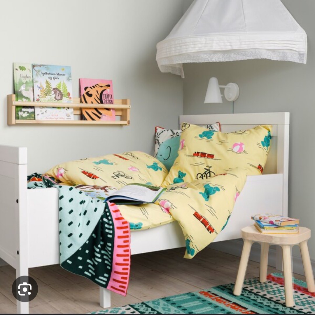 Sundvik extended bed, black color, Furniture & Home Living, Furniture ...