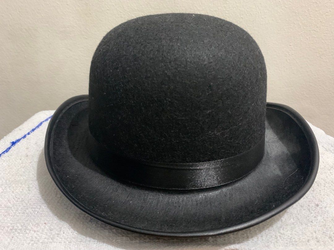 Wool black bowler hat costume cosplay (Category: Caps & Hats) located in Paranaque City. Submitted by summerytunicate (Listing ID 1358614758, Image 2). Description: •Willing to meet up if inside BF Homes •PM For details of product •Strictly no refunds ❤️ •Buyer will shoulder SF •Gcash Payment if delivery •COD if around Bf Homes.