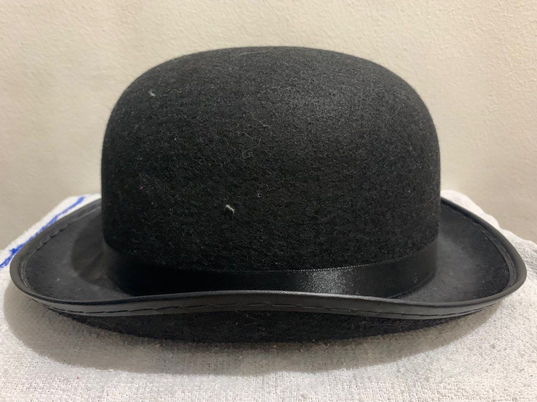 Wool black bowler hat costume cosplay (Category: Caps & Hats) located in Paranaque City. Submitted by summerytunicate (Listing ID 1358614758, Image 1). Description: •Willing to meet up if inside BF Homes •PM For details of product •Strictly no refunds ❤️ •Buyer will shoulder SF •Gcash Payment if delivery •COD if around Bf Homes.
