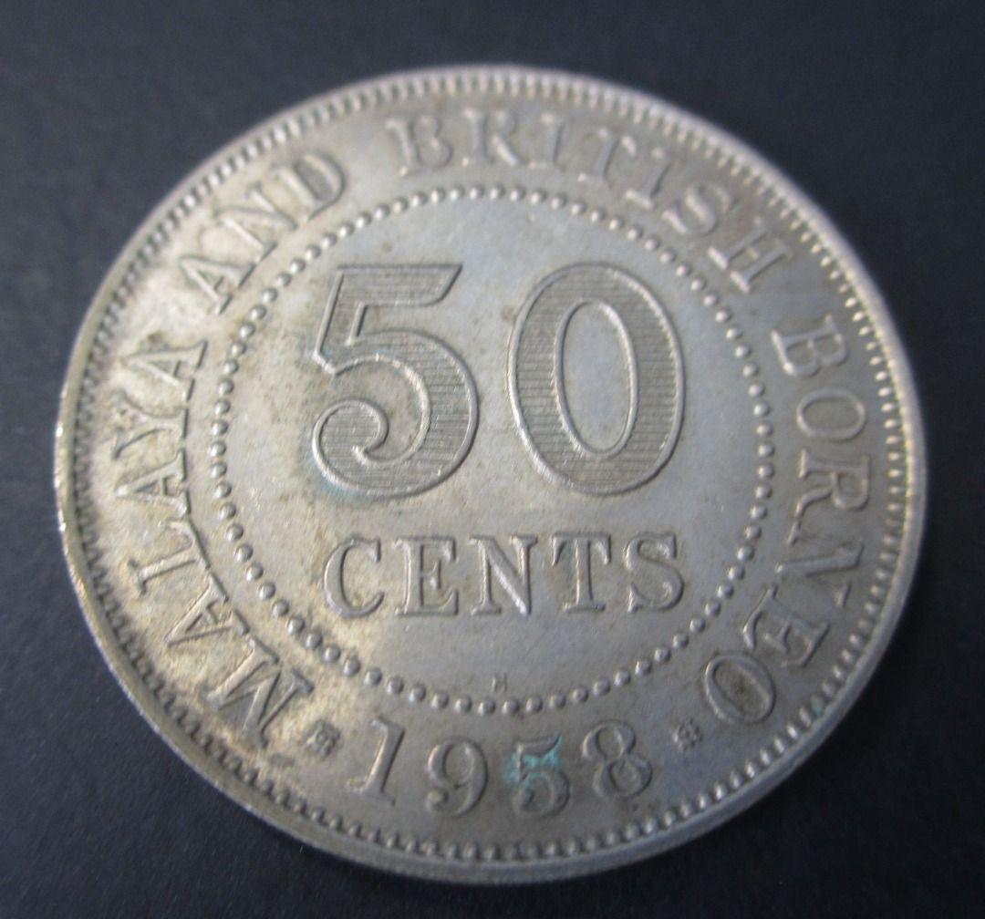 1958 Malaya and British Borneo 50 Cent Coin Singapore Dollar Queen Currency  1958马来亚女王50分五毫硬币, Hobbies & Toys, Memorabilia & Collectibles, Currency on  Carousell