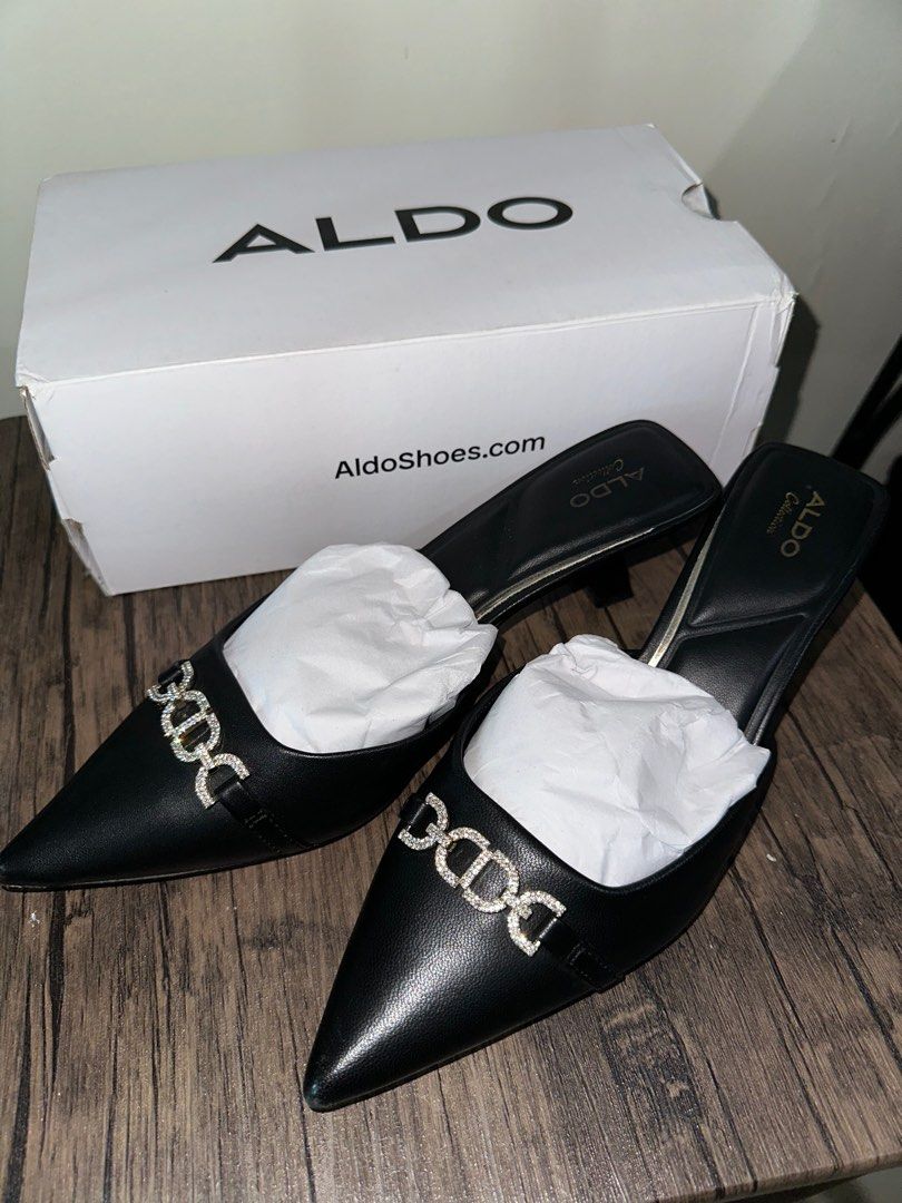 ALDO Black Heeled Shoes (Category: Heels) located in Makati City. Submitted by oreooreo06 (Listing ID 1358805551, Image 1). Description: Used once. For 12 hours Not for long walk 🥲.