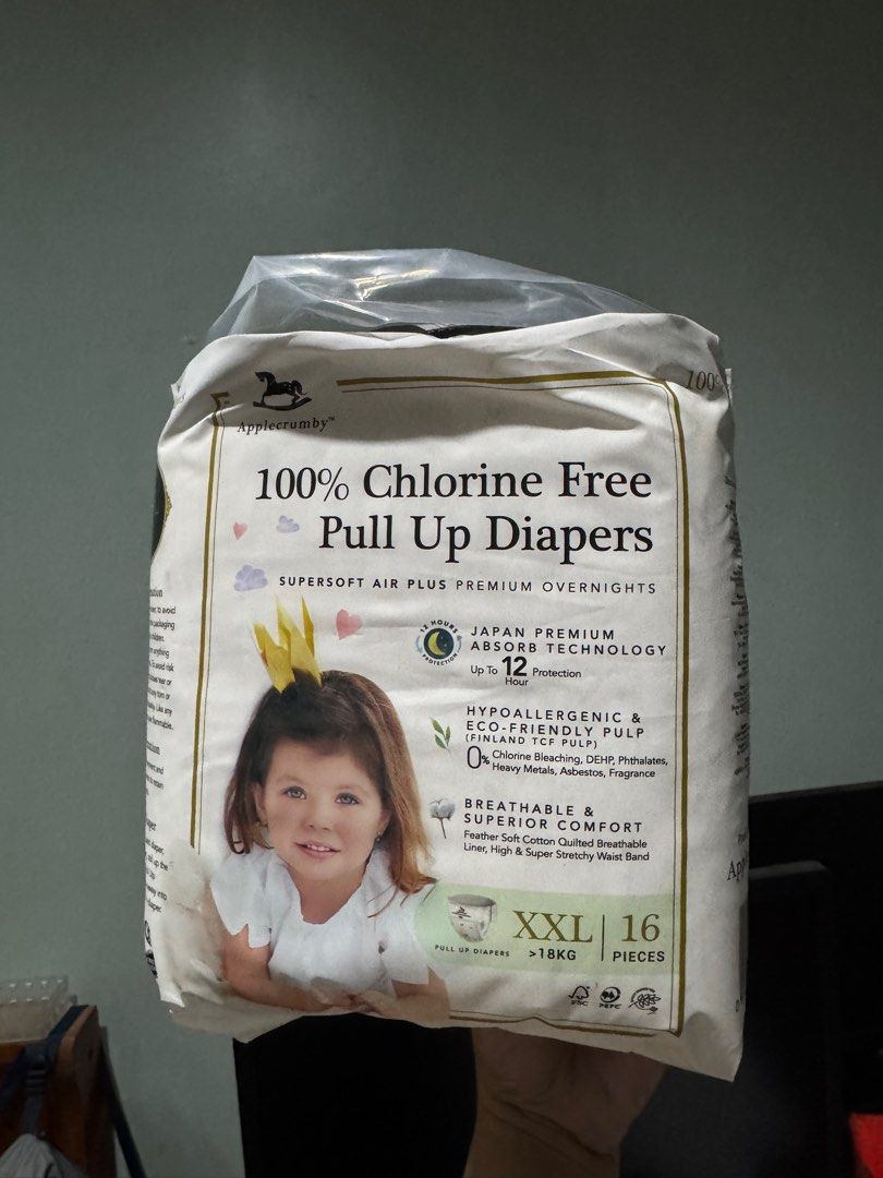 Applecrumby Pants XXL (16 pcs) (Category: Diapers & Baby Wipes) located in Antipolo. Submitted by maetiamson (Listing ID 1358890210, Image 1). Description: RFS: Size is small for my LO..