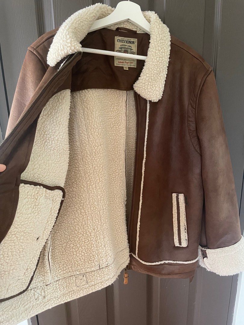 Authentic Chevignon Brown Sherpa Jacket (Category: Coats, Jackets and Outerwear) located in Quezon City. Submitted by virtualapproach (Listing ID 1358774489, Image 3). Description: 2XL on tag Super nice in actual!!! Like new!! No flaws Length 27.5 inches Width 22 inches laid flat measurement .