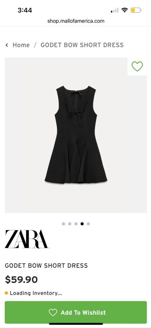 BNWT ZARA DRESS (Category: Dresses) located in San Fernando. Submitted by yourdeclutterbuddy (Listing ID 1358748154, Image 1). Description: COMPLETE WITH PAPERBAG.
