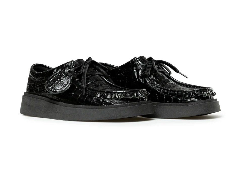 Clarks x Martin Rose Torview Burgundy & Black Leather, Men's Fashion ...