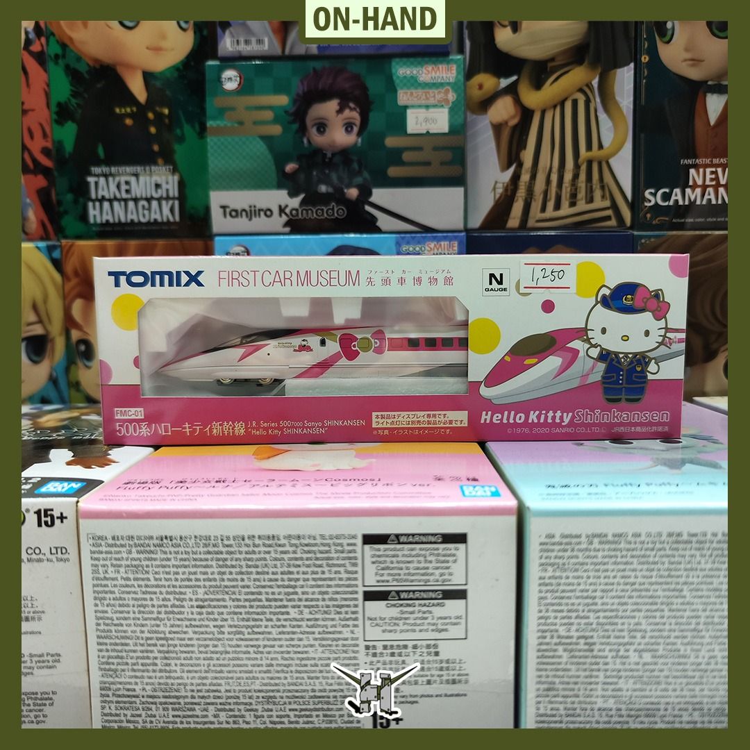 First Car Museum Hello Kitty Shinkansen (Category: Vehicle & Diecast Models) located in Quezon City. Submitted by figsnkits (Listing ID 1358775377, Image 1). Description: First Car Museum Hello Kitty Shinkansen Php 1,250 Sealed Location: - Shoppesville Plus, Greenhills - Quezon City MOP: GCash | BPI | Maya | Cash (GH Store) MOD: Same day delivery (booked by buyer) | LBC (SF: c/o buyer) Send us a message for more details! Thank you!.
