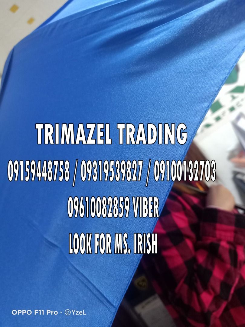 golf umbrella (Category: Umbrellas) located in Quezon City. Submitted by irishbayaban20 (Listing ID 1358779691, Image 2). Description: ✅ Guaranteed lowest price ✅ Quality products ✅ Big discount for bulk orders ✅ 100% LEGIT TRUSTED SUPPLIER! ✅ With Complete Legal Documents ✅ BIR Registered WE DELIVER NATIONWIDE Open For Bulk Orders Request For Quotation And For More Questions If you have any questions, please don't hesitate to contact us. We are 