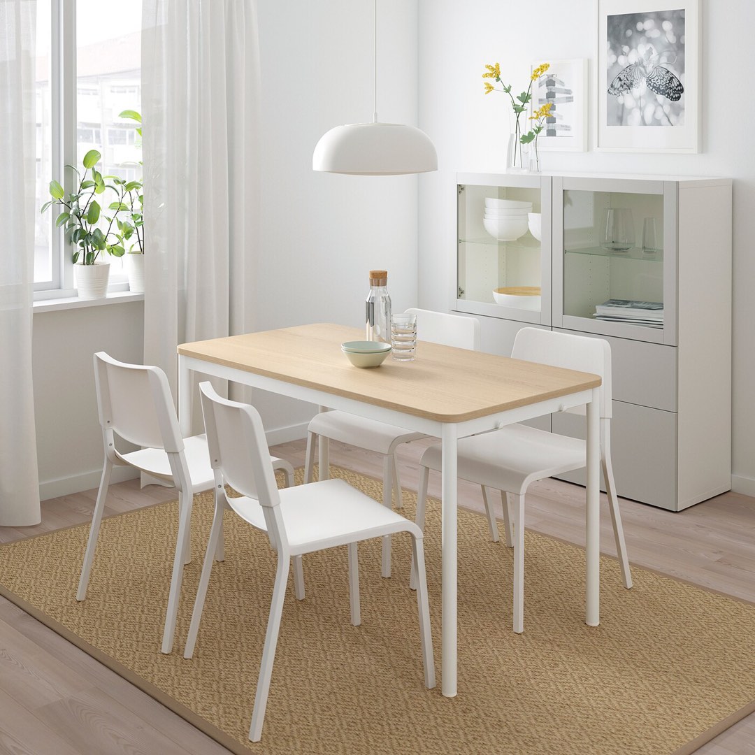 IKEA dining table and chairs SET, Furniture & Home Living, Furniture