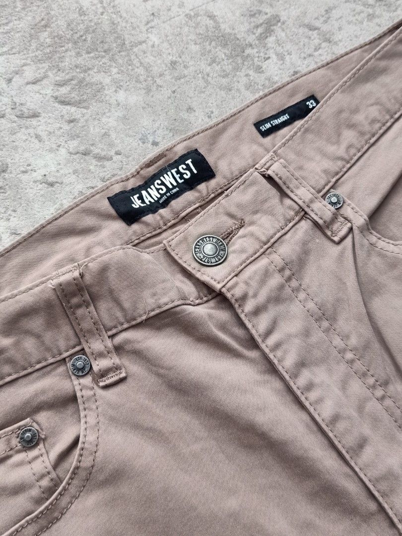 Jeanswest Pants (Category: Jeans) located in Pasay City. Submitted by jay_gdz (Listing ID 1358917369, Image 2). Description: Jeanswest Pants Width: 33" Length: 42.5" Leg Opening: 6.5" Good Condition 10/10 Color Rate No issue.