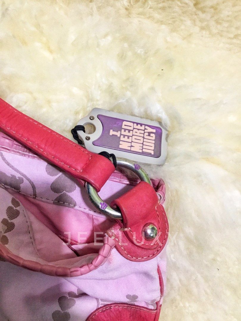 Juicy couture vintage Y2k bag (Category: Shoulder Bags) located in Bulacan. Submitted by jee_luxury (Listing ID 1358907542, Image 3). Description: Fix free shipping See details sa photos with magnetic lock inside .