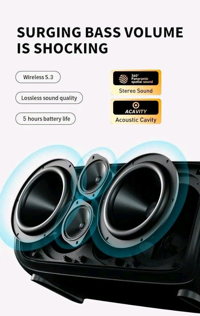 ka29 bluetooth speaker 60watts (Category: Soundbars, Speakers & Amplifiers) located in Manila. Submitted by ramosmarvi53163 (Listing ID 1358751590, Image 3). Description: ka29 bluetooth speaker 60watts.