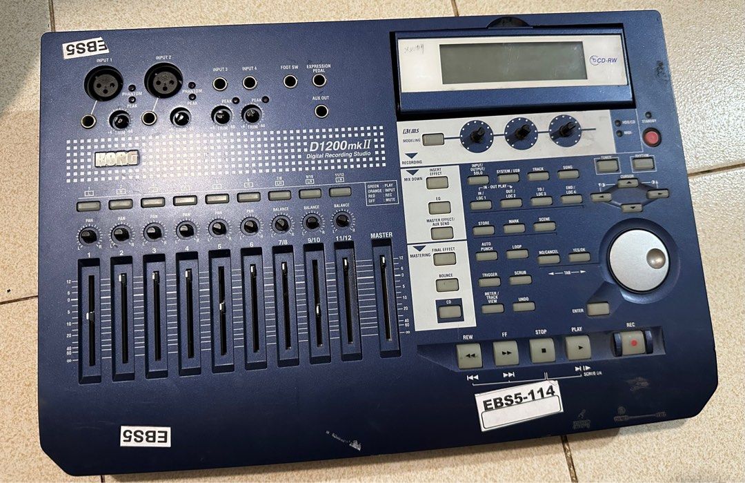 Korg D1200mkII Digital Recording (defective) (Category: Musical Instruments) located in Rodriguez. Submitted by pwestoonlinestore (Listing ID 1358872753, Image 1). Description: Consider defective kasi walang power supply. Loc: Montalban Rizal.