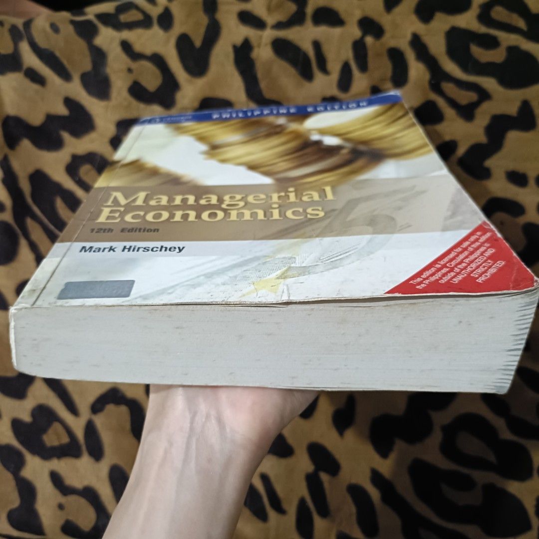 [LARGE TPB] MANAGERIAL ECONOMICS 12TH EDITION PHILIPPINE EDITION ...