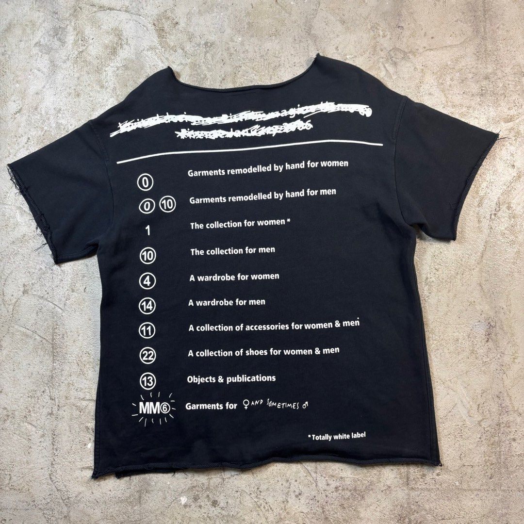 Maison Margiela Archive Oversized T-Shirt (Category: Activewear) located in Caloocan City. Submitted by thrift.crcl (Listing ID 1358782330, Image 2). Description: Maison Margiela Archive Oversized T-Shirt Tagged sized: Larege Condition: Good condition Flaws: No flaws Material: 100% Cotton Made in: Italy Dimension: Length: 28 Width: 23 Shoulder: 22 Sleeve: 8.