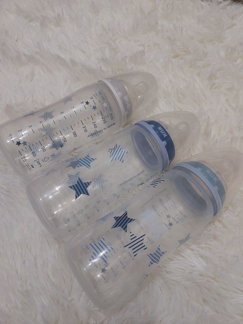 NUK baby bottle set (Category: Breastfeeding & Bottle Feeding) located in Angeles City. Submitted by ann_1021 (Listing ID 1358913106, Image 1). Description: rfs: hindi bet ni baby.