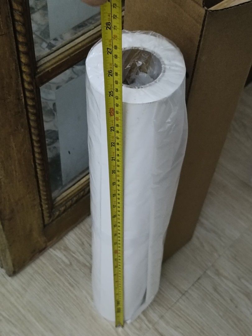 Plotter paper roll, white, 2 " core, sizes: 24"x 30m & 36" x 30m, Architectural Engineering Design Drawing (Category: Printers, Scanners & Copiers) located in Quezon City. Submitted by summerstories (Listing ID 1358875864, Image 3). Description: Plotter paper/ white paper roll, 2 " core. These are unused surplus supplies, naka stock lang po sa storage. So affordable! 😉 Available sizes: ✓ 24"x 30m, 14 pcs : 300 pesos each ✓ 36" x 30m, 41 pcs: 400