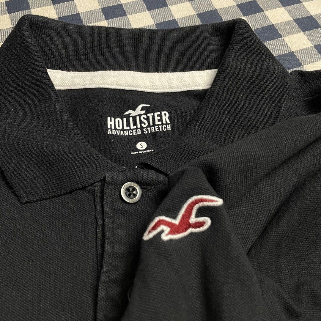 Polo Shirts Kaos Kerah HOLLISTER original warna hitam size S - Main Image