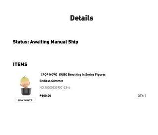 POPMART - WTS KUBO SEALED Breathing In Series - Endless Summer