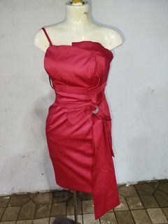 Red party mini dress small