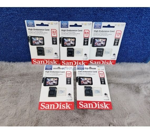 SanDisk High Endurance Micro SD memory Card for Dashcam and CCTV (Category: Memory & SD Cards) located in Manila. Submitted by infinitygadgetzph (Listing ID 1358791247, Image 2). Description: PRICES: 32GB - PHP 1,550 64GB - PHP 1,690 128GB - PHP 2,590 256GB - PHP 4,950 512GB - PHP 9,700 🟩Authentic 🟩Authorized Dealer of SanDisk 🟩Sealed and Brand New 🟩With 3 Months replacement warranty (Must keep the complete box/carton for warranty claim) Comp