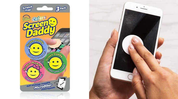 Screen Daddy Cleaning Pads (Category: Cleaning Tools & Supplies) located in Quezon City. Submitted by theluxurycityph. (Listing ID 1345731493, Image 2). Description: 3 pcs pack sealed - P299 1pc tingi from 3pcs pack Green ₱100 Blue ₱100 Pink ₱100 Scrub Daddy Screen Daddy Scratch Free self sticking Reusable Microfiber Cleaning Pads scratch free whism your phone tablet or glasses free of dust and smudges with screen daddy from smear to clear.