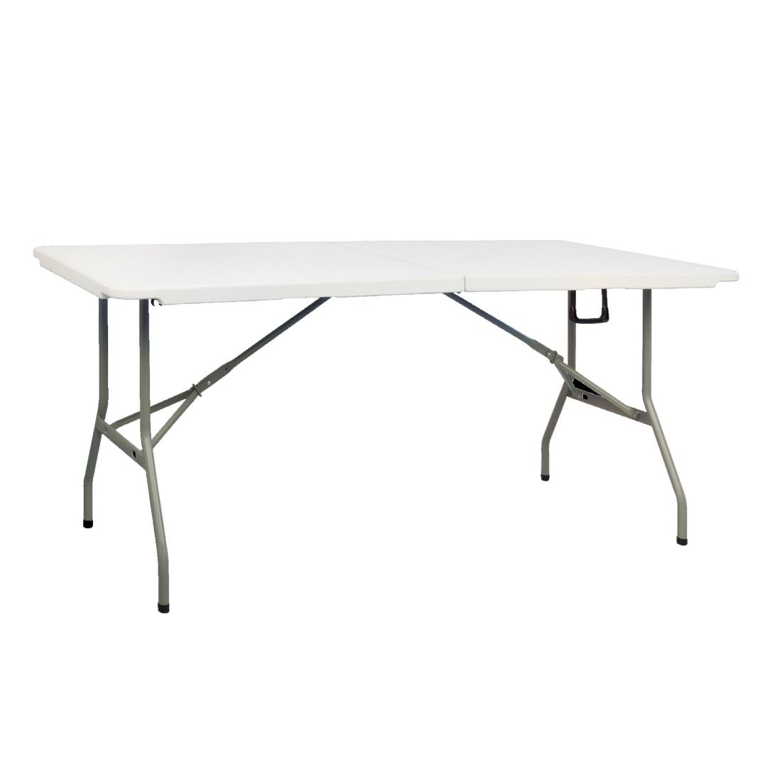 Sumo ST-7230SLM 6FT. Fold in Half top Rectangular Plastic Table, Kitchen table, plastic table, Kitchen table, Home Furniture (Category: Tables & Sets) located in Quezon City. Submitted by costuless_qc_branch (Listing ID 1056543102, Image 1). Description: Item Code: ST-7230SLM SALE PRICE: ₱2,999.00 Note: Price may change without prior notice. Sumo Rectangular 6FT. Fold-in-Half with Folding steel legs 72 x 30" ♡ Color: White ♡ Material: Plastic ♡ C