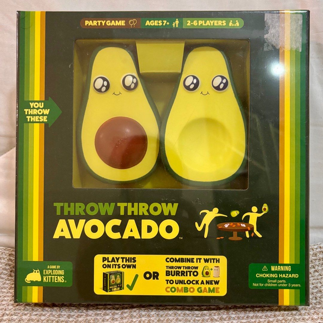 Throw Throw Avocado Party Games (Category: Board Games & Puzzles) located in Las Pinas. Submitted by stashstop (Listing ID 1358793467, Image 1). Description: .