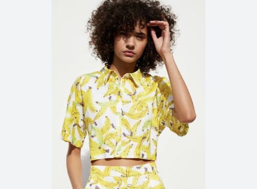 Zara Linen banana top (Category: Blouses) located in Pasig City. Submitted by preluvde (Listing ID 1358792013, Image 1). Description: Super cute especially this summer Good condition! .