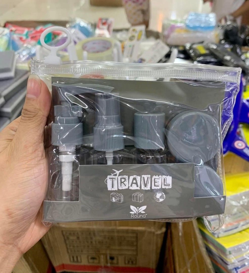 6pcs Traveler Empty Bottle Set (Category: Bath) located in Mandaluyong City. Submitted by shopmla (Listing ID 1359120289, Image 2). Description: 6pcs Traveler Empty Bottle Set @85.00 random colors available no choosing SF applies gcash BPI family.