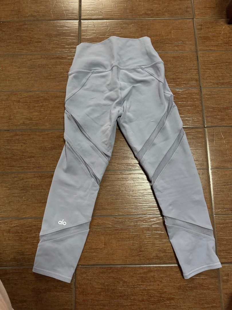 Alo Mesh Grey Leggings [XS] (Category: Activewear) located in Quezon City. Submitted by mara_____f (Listing ID 1359003119, Image 2). Description: - 910 condition. barely used this and still looks great. just mostly stored. - exact model isn’t on website anymore but cheapest leggings are about PHP 8,500 RFS: closet cleanup shipping c/o buyer .
