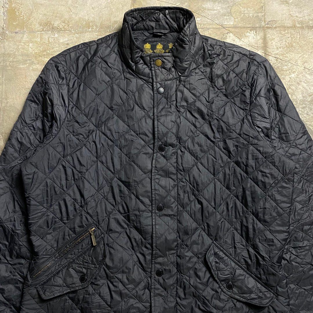 Barbour - Flyweight Chelsea Quilted Jacket (Category: Coats, Jackets and Outerwear) located in Manila. Submitted by insidethreads_ (Listing ID 1359110066, Image 2). Description: Size: L Condition: 9/10 Made in: Vietnam Zipper: Ykk The Barbour Flyweight Chelsea Quilted Jacket is a stylish and lightweight outerwear piece designed for both comfort and practicality. Featuring a diamond-quilted pattern, this jacket offers a sleek, tailored fit with a 