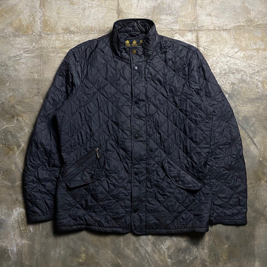 Barbour - Flyweight Chelsea Quilted Jacket (Category: Coats, Jackets and Outerwear) located in Manila. Submitted by insidethreads_ (Listing ID 1359110066, Image 1). Description: Size: L Condition: 9/10 Made in: Vietnam Zipper: Ykk The Barbour Flyweight Chelsea Quilted Jacket is a stylish and lightweight outerwear piece designed for both comfort and practicality. Featuring a diamond-quilted pattern, this jacket offers a sleek, tailored fit with a 