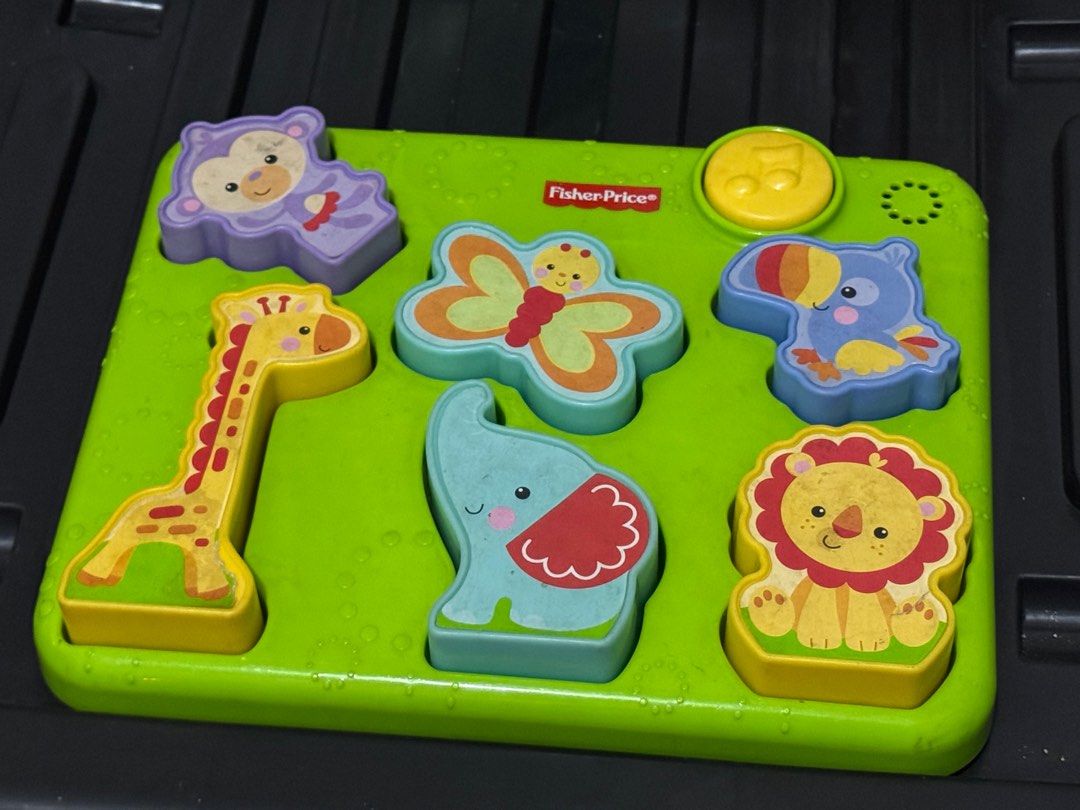 Bundle toys (Category: Infant Playtime) located in Marikina City. Submitted by phoebea15 (Listing ID 1359052647, Image 2). Description: Bundle only Rings Chico tower Fisher price animal shape sorter with music.